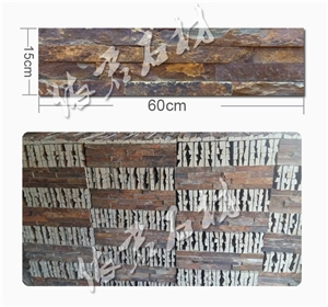 Yijun/ Yj-C-005 Natural Rusty Slate Cultured Stone Ledgestone