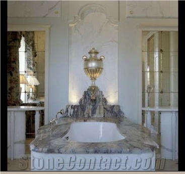 Azul Imperial Bath Tub Deck