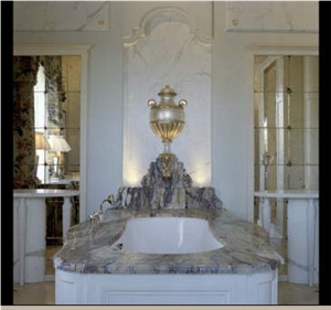 Azul Imperial Bath Tub Deck