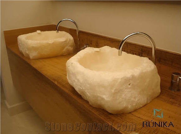 Jalisco White Onyx Wash Basin