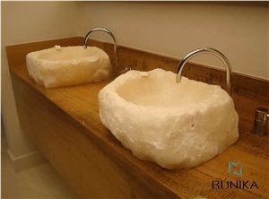 Jalisco White Onyx Wash Basin