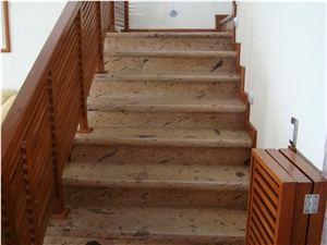 Pinon Santa Lucia Cantera Quarry Stone Steps and Risers