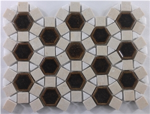 Crackle Ceramic Mosaic Marble Tile Mosaic Pattern