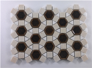 Crackle Ceramic Mosaic Marble Tile Mosaic Pattern