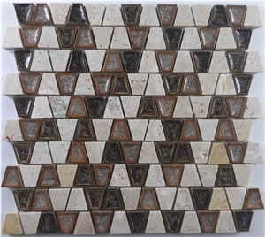 Crackle Ceramic Mosaic Tile,Backsplash Mosaic Tile
