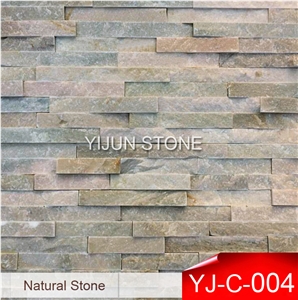 Hebei, China Natural Wall Stone Ledge， Stone P014 Real Stone Wall Cladding, Slate Wall Panel