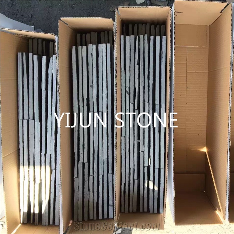 Slate Cultured Stone, Yellow Rusty Culture Stone, Brown Thin Stone Veneer, Hebei Natural Surface Stone for Indoor and Outdoor Decorate