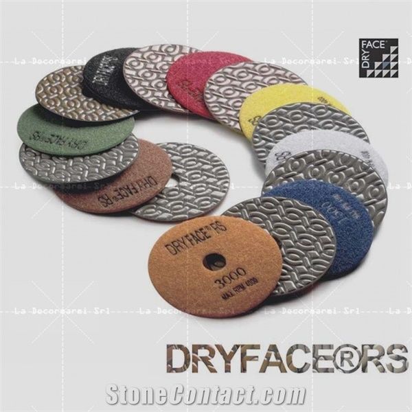 Dry Polishing Pads Dia.100 Velcro Backed