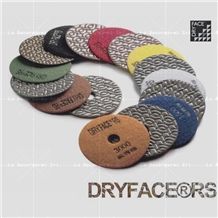 Dry Polishing Pads Dia.100 Velcro Backed