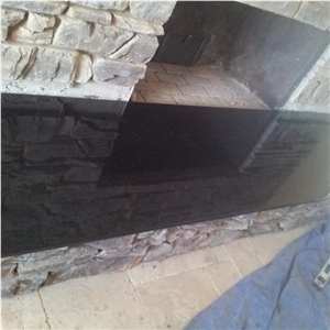 Granite Fireplace Hearth, Traditional Masonry Surround