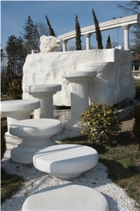 Vratza Limestone Garden Benches
