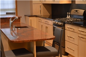 Red Dragon Granite Kitchen Countertops