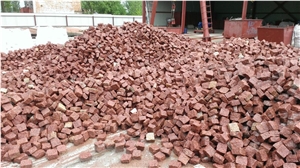Cube Stones & Pavers Leznykivske Red Granite