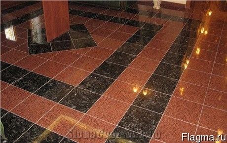 Rosso Santiago Granite Tiles