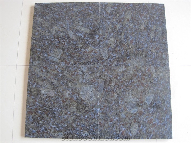 Coral Green Neimenggu Granite Slabs & Tiles, China Blue Granite