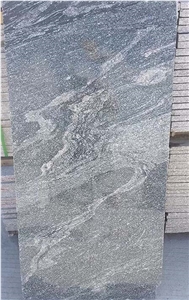 Grey Landscape Watermarks Granite,G302 Granite,Nero Santiago,Wood Grain,China Grey Granite Tiles, Flamed, Bush Hammered, Paving Stone, Courtyard, Driveway, Exterior Pattern, Stepping Stone, Pavers