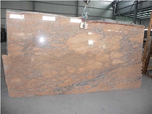 Sunset Glow Red Marble