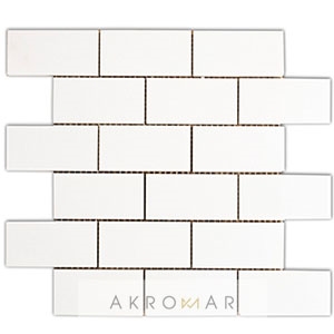Mosaic Thasos 5x10cm, Marble Thasos Mosaic