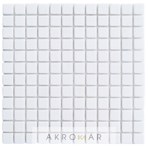 Mosaic Tumbled Thassos 2,3x2,3 Mosaic Tumbled Thassos 2,3x2,3