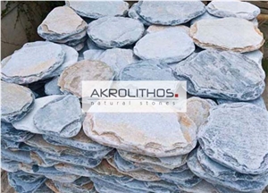 Polygonal Antique Aqua Multi - Flagstone