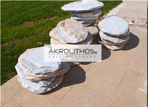 Steps Antique Aqua Multi Pavers - Garden Steps