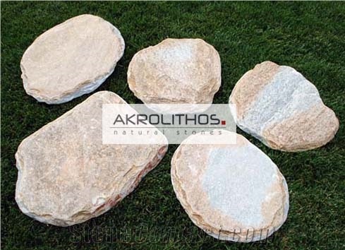 Steps Antique Aqua Multi Pavers - Garden Steps