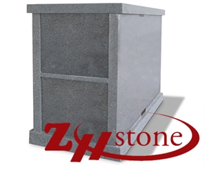 Cheap Price American Style Flat Top G603/ Sesame White/ Shanxi Black/ Jet Black/ Absolute Black Granite Cremation Columbarium/ Cemetery Crypts/ Cemetery Columbarium/ Cemetery Mausoleum/ Columbarium