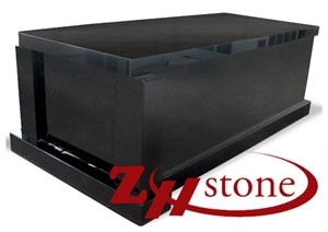 Cheap Price American Style Rooftop with Cross Engraving G603/ Sesame White Granite Mausoleums/ Cremation Columbarium/ Cemetery Columbarium/ Cemetery Mausoleum/ Mausoleum Crypts