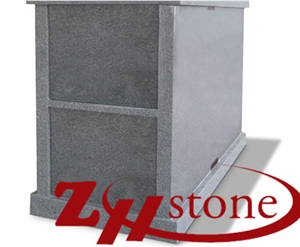 Cheap Price Polished Flat Top Double Crypts G603/ Georgia Grey/ G633 Granite Mausoleum Design/ Cremation Columbarium/ Columbarium/ Cemetery Mausoleum/ Mausoleum Crypts