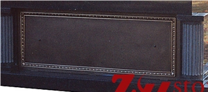 Good Quality Bevel Top Columns Polished Jet Black/ Absolute Black/ Shanxi Black Granite Mausoleums/ Mausoleum Design/ Columbarium/ Cemetery Mausoleum/ Mausoleum Crypts