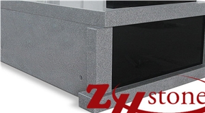 Good Quality Flat Style G603/ Sesame White/ Shanxi Black/ Absolute Black Granite Mausoleums/ Mausoleum Design/ Cemetery Crypts/ Cemetery Mausoleum/ Mausoleum Crypts