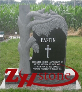 Good Quality Full Polished Heart Shaped Single Imperial Red/ Indian Red Granite Western Style Monuments/ Upright Monuments/ Headstones/ Single Monuments/ Heart Tombstones