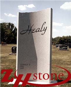 Good Quality Hlad Round Design Georgia Grey/ Sesame White/ G603 Granite Western Style Monuments/ Upright Monuments/ Monument Design/ Single Monuments/ Custom Monuments