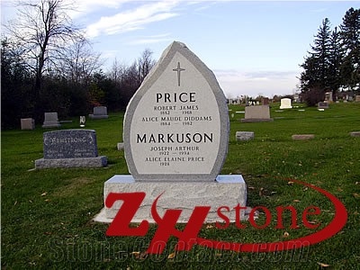 Good Quality Polished Tear Drop Indian Red/ Imperial Red Granite Tombstone Design/ Upright Monuments/ Headstones/ Monument Design/ Custom Monuments