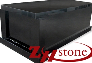 Good Quality Single Flat Top Absolute Black/ Shanxi Black/ China Black Granite Cremation Columbarium/ Columbarium/ Cemetery Columbarium/ Cemetery Mausoleum/ Mausoleum Crypts