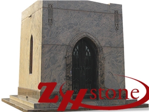 Own Factory Good Quality Custom Design Grorgia Grey/ G603/ Sesame White Granite Mausoleums/ Mausoleum Design/ Cremation Columbarium/ Columbarium/ Cemetery Crypts