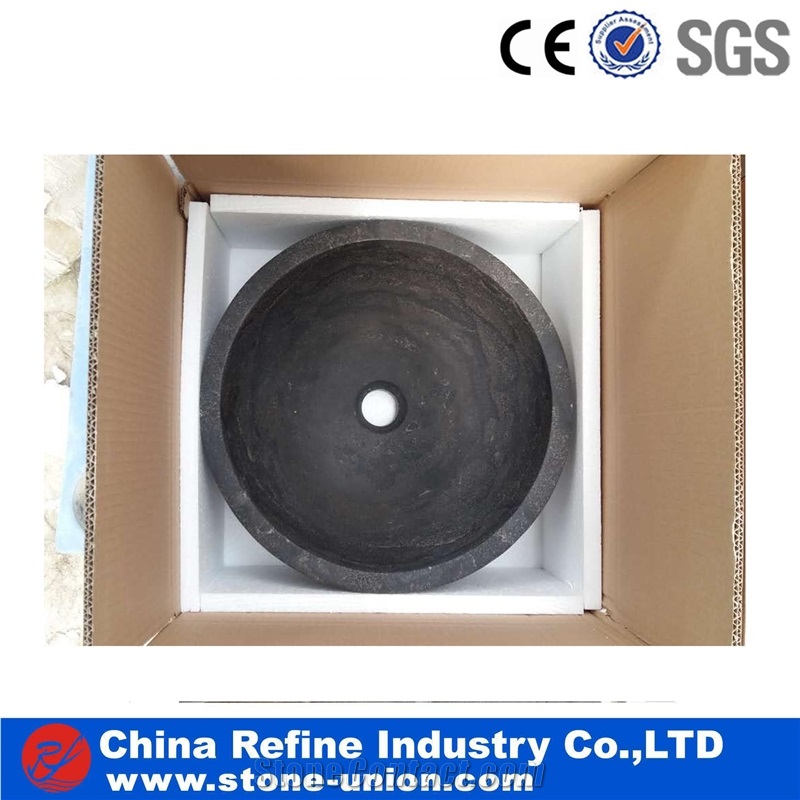 Blue Limestone Sink and Basin Factory Wholesale,Hotel Toilet Project Use, Natural Building Stone Decoration Vessel Sinks, European Style