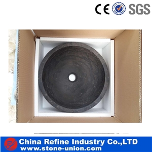 Blue Limestone Sink and Basin Factory Wholesale,Hotel Toilet Project Use, Natural Building Stone Decoration Vessel Sinks, European Style