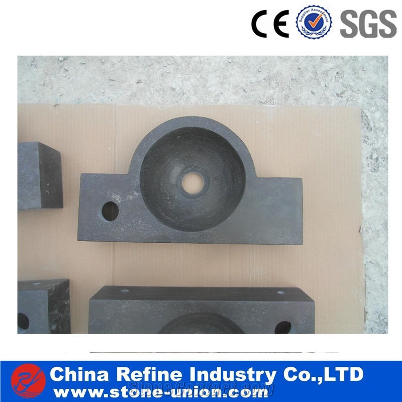 China Blue Limestone Wash Basin Customized Bathroom Sink,Natural Blue Stone Hand Wash Basin Outdoor Stone Sink for Sale