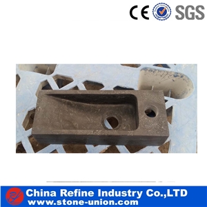 Low Price Blue Limestone Sinks & Basins Factory Wholesale,Blue Stone Basin Blue Limestone Honed Finish Vessel Sink for Bathroom