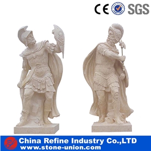 Marble Human Sculpture Manufacturer, Western Style Carving Stone, Garden Handcraft Products
