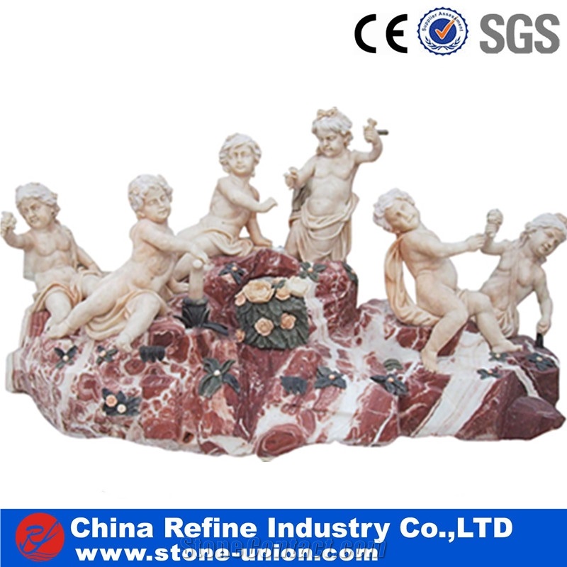 Mixed Color Marble Children Statue,Factory Direct Sale White Marble Sculpture Sets,Modern Garden Big Landscaping Human Statue,Sculpture,Statue,Handcraft,Hand Carved,Carving Stone