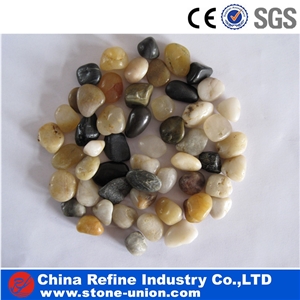 Mixed Color River Cobbles , Grade Aaa Polished and Waxed Pebbles,Multi Color Pebble,Cobble Stone Driveway & Walkway Pebble