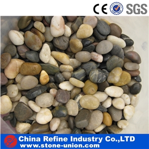 Mixed Color River Cobbles , Grade Aaa Polished and Waxed Pebbles,Multi Color Pebble,Cobble Stone Driveway & Walkway Pebble