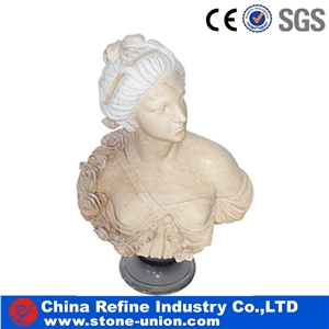 White and Beige Marble Sculpture Exporter , Marble Carving Stone for Sale , Cheap Marble Statue Manufacturer