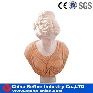Women Head Sculpture , Customized Marble Statue for Sale , Good Quality Marble Carving Stone