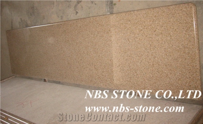 G682 Dark Yellow Granite,Polished Natural Building Stone Decoration, Interior Hotel,Bathroom,Kitchentop,Villa, Shopping Mall Use