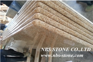 G682 Dark Yellow Granite,Polished Natural Building Stone Decoration, Interior Hotel,Bathroom,Kitchentop,Villa, Shopping Mall Use