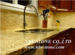Giallo Ornamental Granite，Polished Countertop,Kitchen Tops Project,Building Material