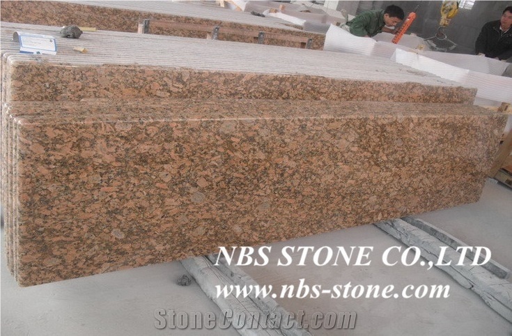 Giallo Veneziano Fiorito Red Granite Countertop,Kitchen Tops Project,Building Material